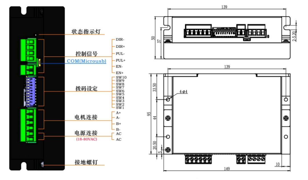 DMA860H步進(jìn)驅(qū)動(dòng)器温峭，可替換DMA1182