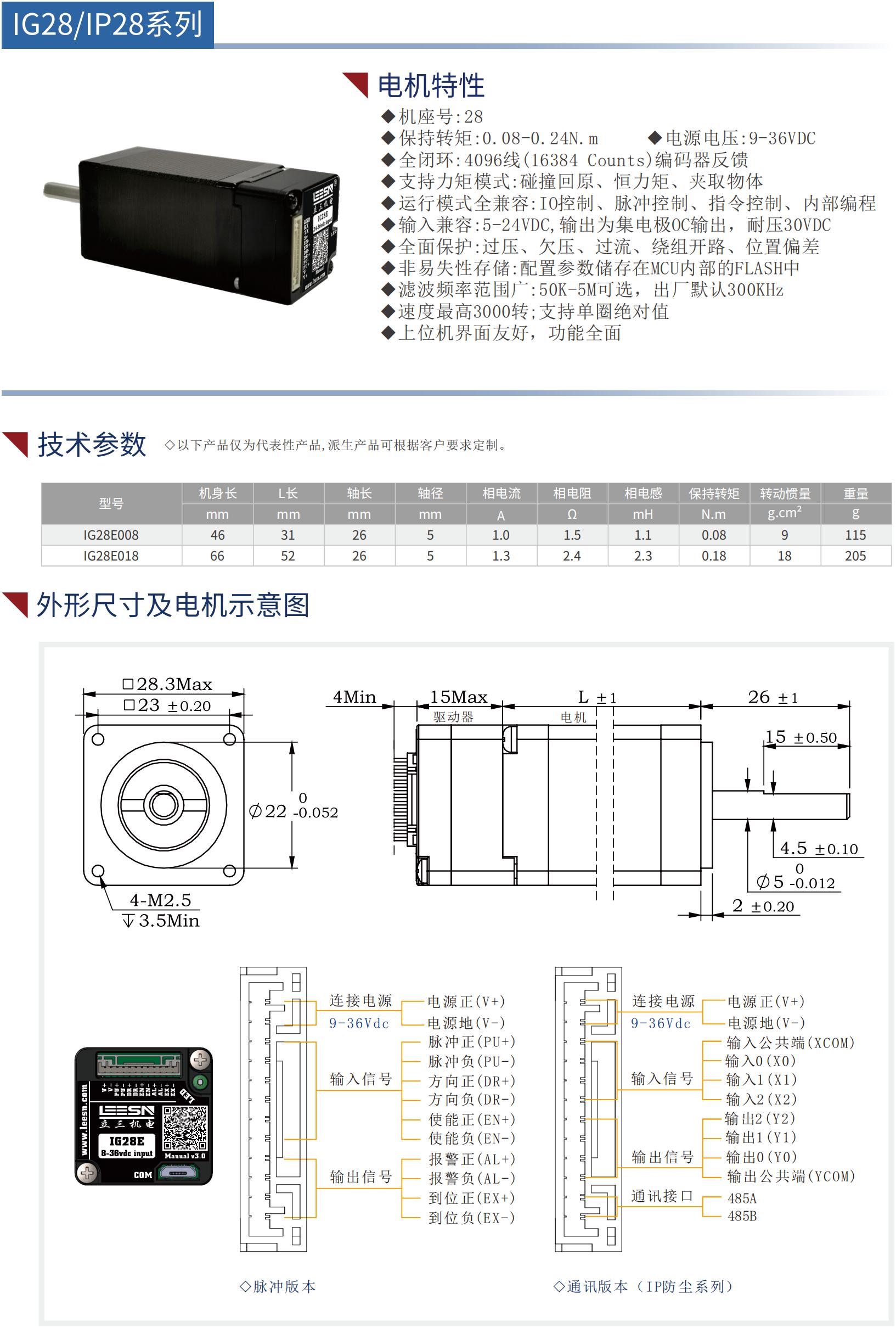 28集成式步進(jìn)伺服電機(jī)(閉環(huán))