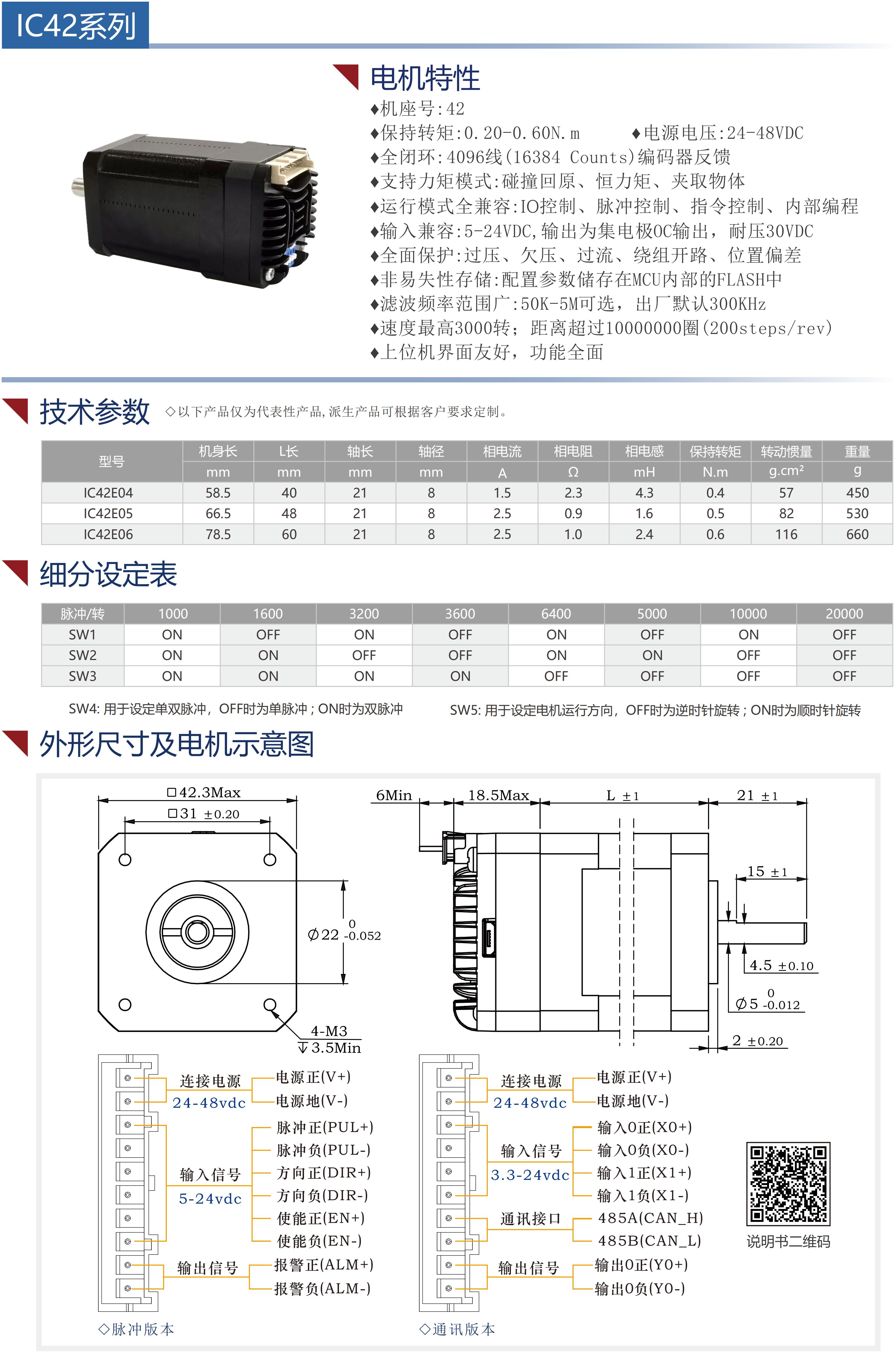 42集成式步進(jìn)伺服電機(jī)（閉環(huán)）