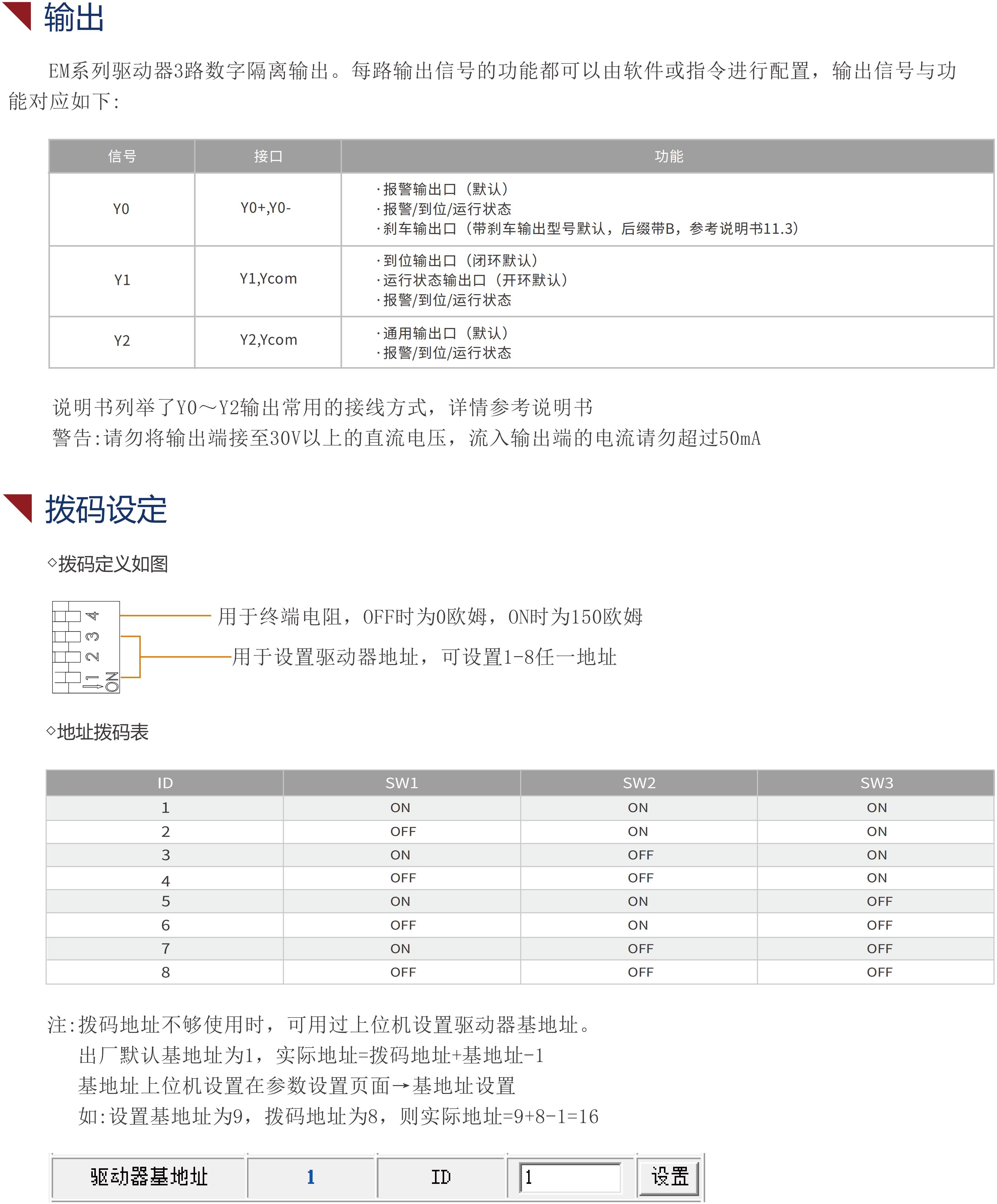 EMxxC步進(jìn)驅(qū)動(dòng)器（帶CANopen通訊）